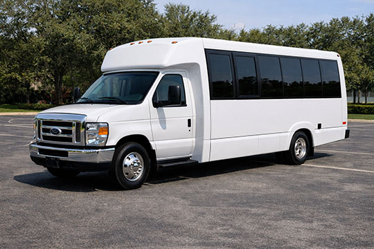 18-passenger minibus available for charter in Abilene, TX