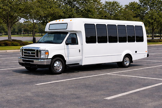20-passenger minibus available for charter in Abilene, TX