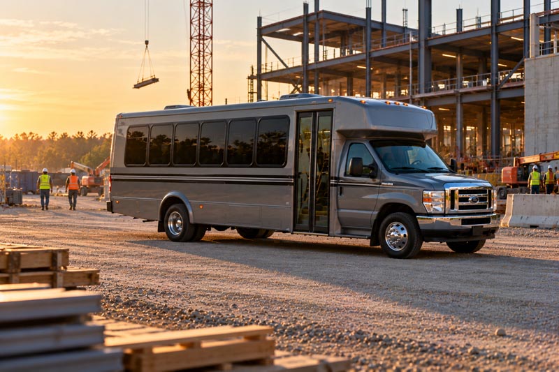 Construction Site Shuttle Bus Rentals in Abilene, TX